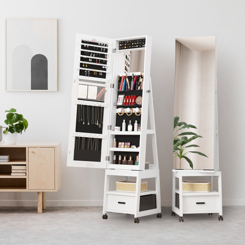 Jewelry Armoire, White