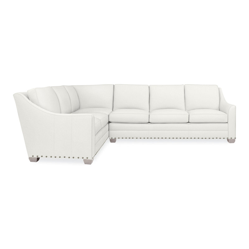 American Bungalow 2-Piece Nicholas Sectional, Yes, Dove Gray, Tommy Snow