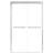 48"X76" Shower Enclosure Door, Semi- Bypass, Sliding, Bypass Sliding Door 48" W X 76" H, , Waterproof