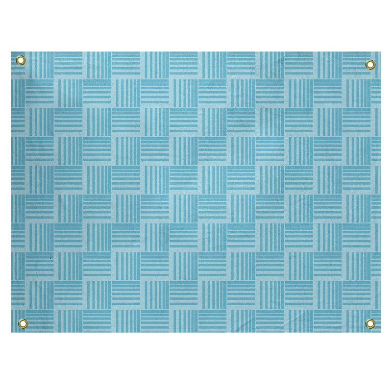 Jaya Polyester Tapestry, 26" H x 36" W, Teal/Aqua