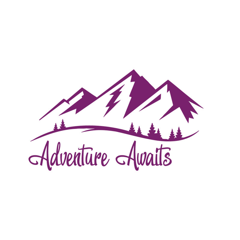 Adhésif décoratif aventure, Violet