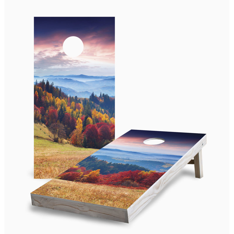 Ensemble de planches de maïs Sunrise Autumn Mountains