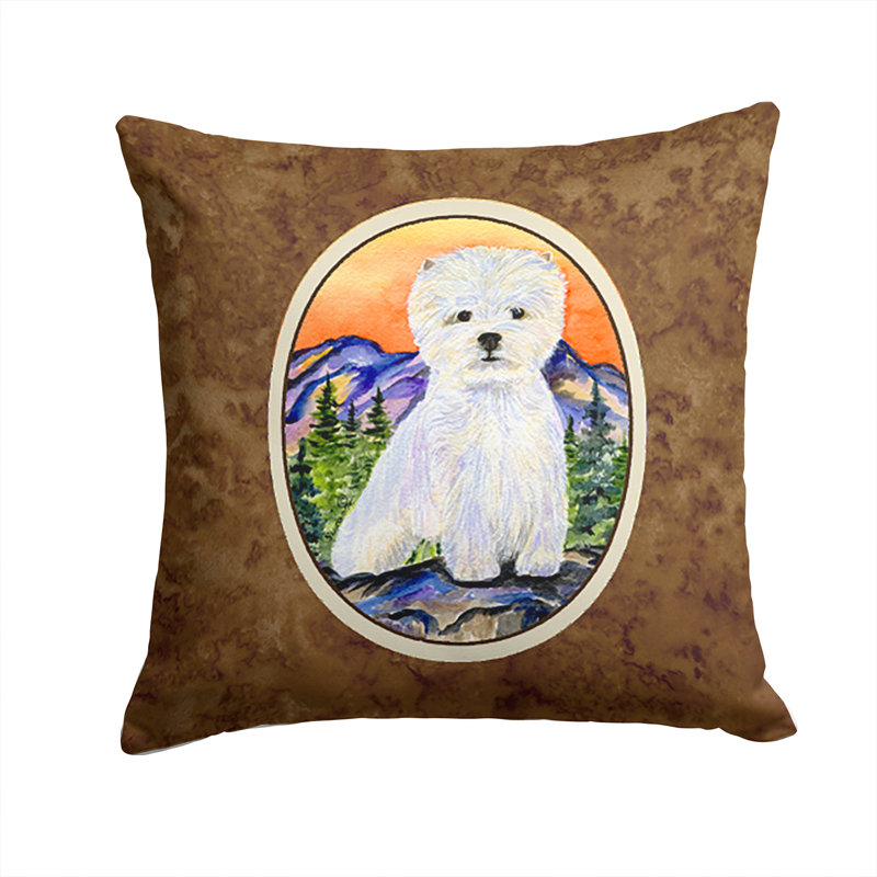 Coussin décoratif intérieur/extérieur westie