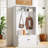 Hall Tree With Storage Bench, 65" Tall Entryway Bench With Shoe Storage, Coat Rack And Top Shelf, Freestanding Wooden Hall Tree With Bench For Entryway, And Hallway-271033857