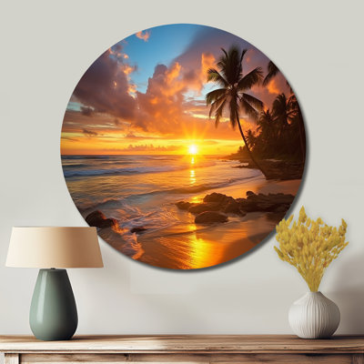 Orting - Coastal Round Metal Art