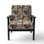 Chaise d'appoint florale Cobalt-6885397