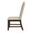 Jinette Scalloped Back Dining Chair in Beige Woven (Set of 2)