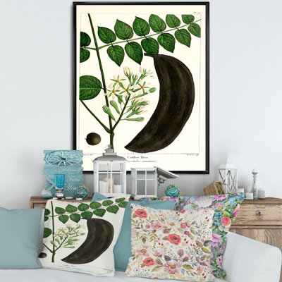 Vie végétale rétro - peinture sur toile