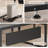63”L Shaped Desk, Computer Desk With File Cabinet Drawers & Storage Shelves-1490352208