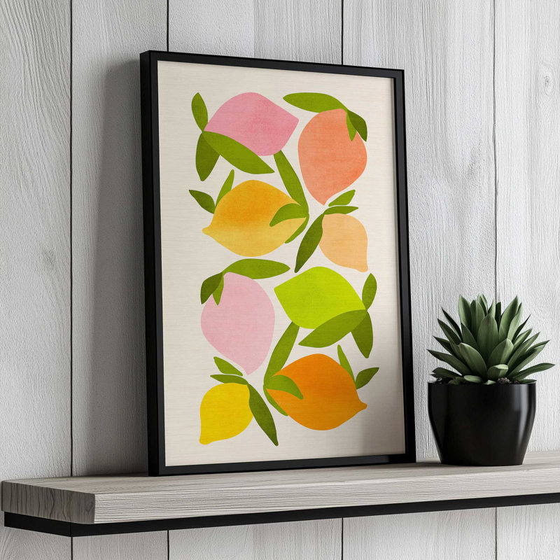 «Wild Mango» par Garima Dhawan, reproduction d'art sur toile, H 16 po x l 12 po, Blanc
