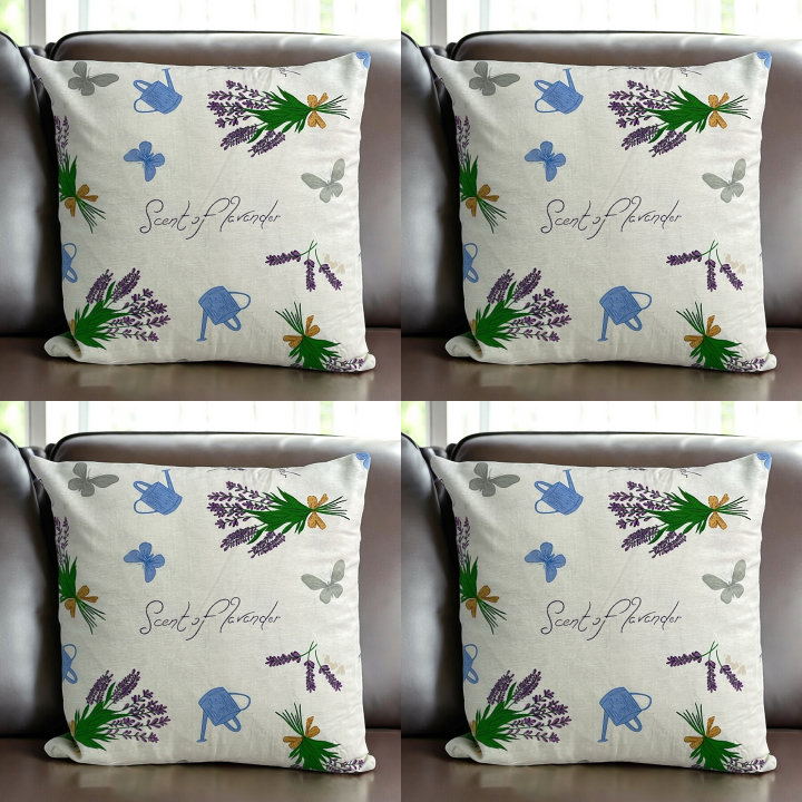 Sausalito Floral Cream Square Cushion Cover