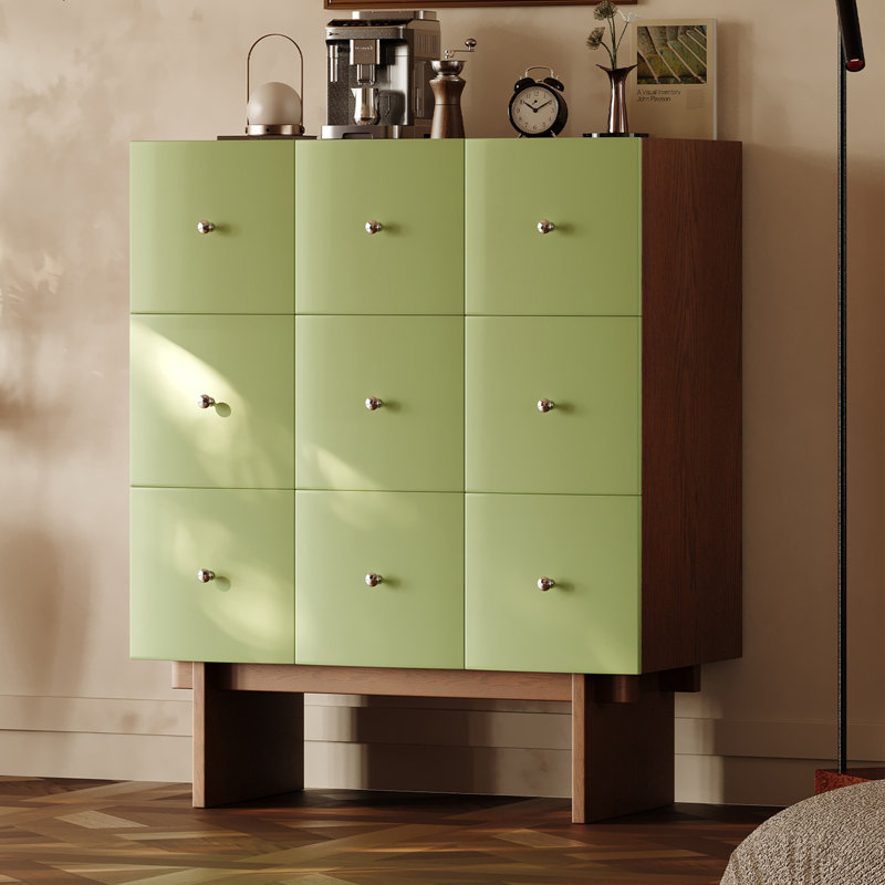 Commode d'appoint de style minimaliste italien, Vert
