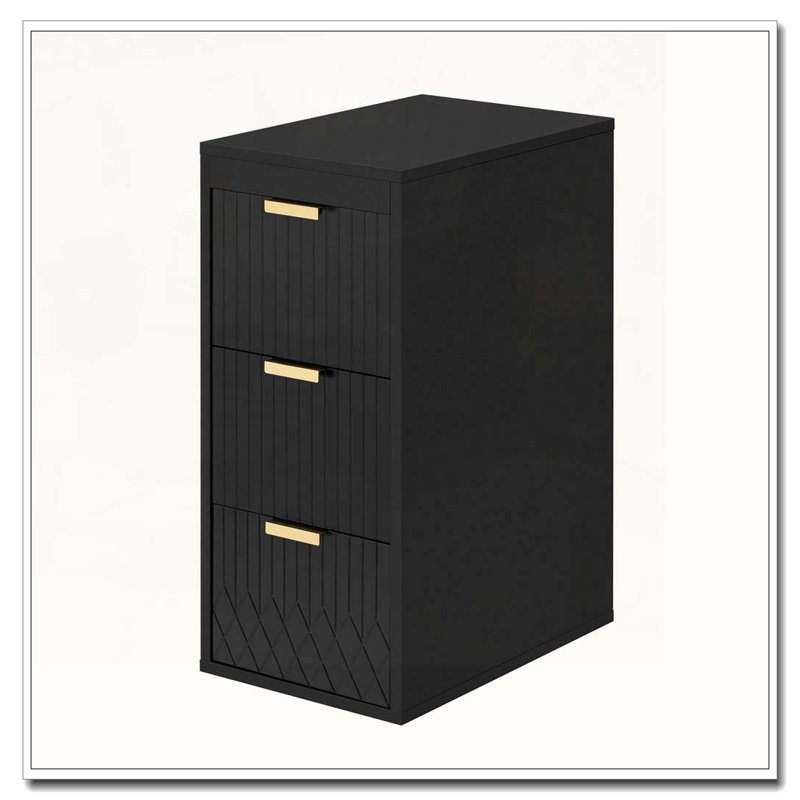 Multifunctional Wall Mounted Floating Cabinet with Drawers, Black