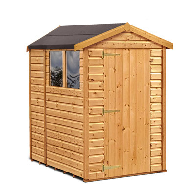 Alar 6 ft. W x 9.8 ft. D Wooden Tongue & Groove Apex Garage Shed