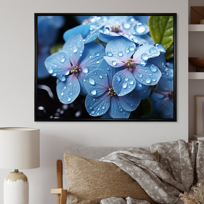 Attif fleurs sérénade en bleu - imprimé