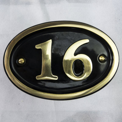 Tyrinia 10cm H Reflective Aluminum House Number