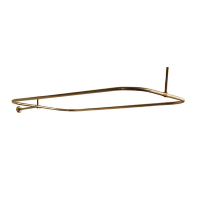 54'' D-Shaped Shower Curtain Rod