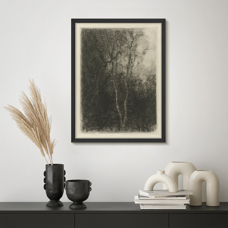 "Moody Tree Branches, Noir, H 14 po x l 11 po