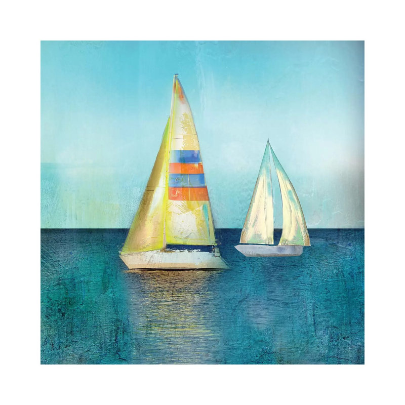 Colour Tint Breeze - Painting on Canvas, 30.48 cm H x 30.48 cm W, Wrapped Canvas