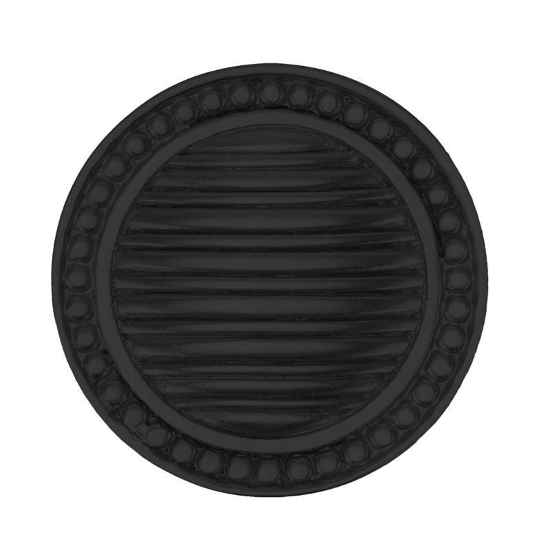 EDGAR BEREBI CHESAPEAKE KNOB IN SATIN NICKEL PLATE, Matte Black