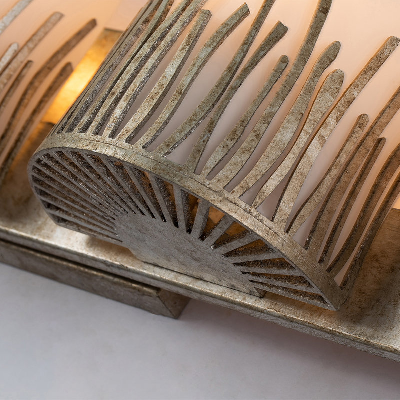 Sawgrass 4 Light Vanity in Distressed, Gold