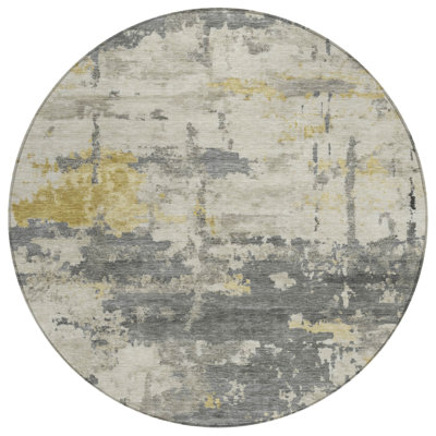 Machine Washable Indoor/Outdoor Wagenen ACN2362 Abstract Rug