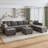 Tremee U-shaped Modular Sectional Sofa with Chaise-1532868426