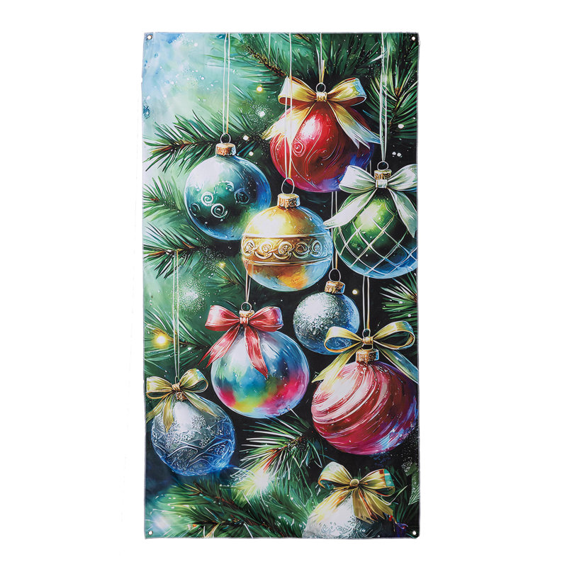 Couvercle de porte Holiday Ornaments