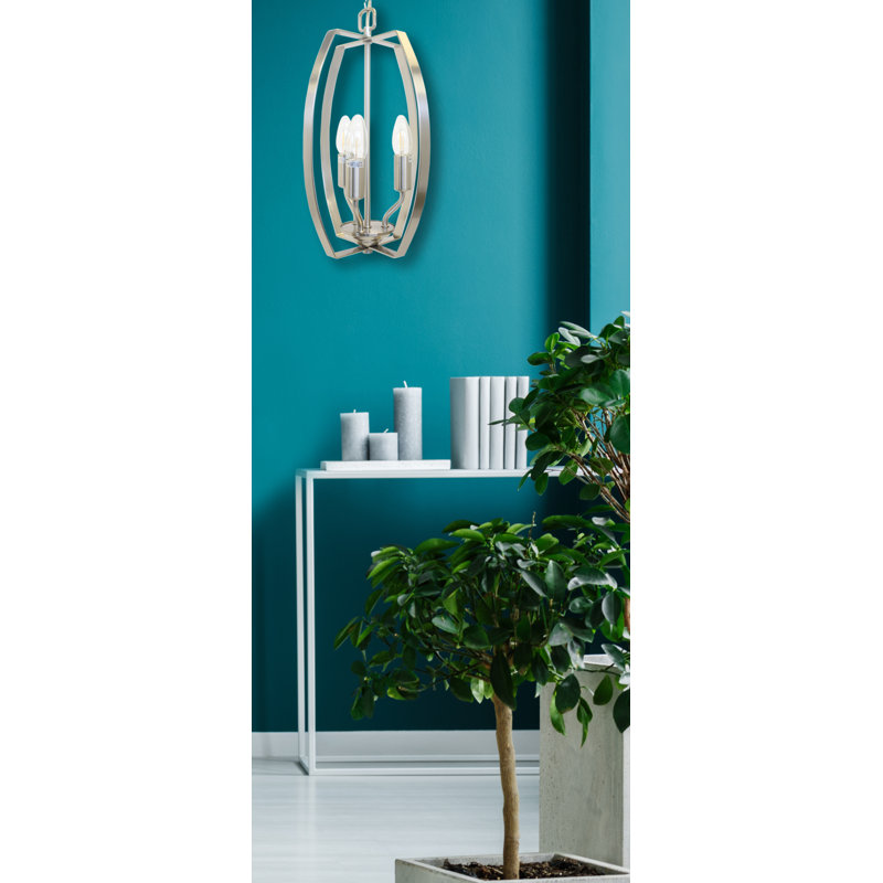 Bolaji 3 - Light Lantern Pendant, Satin Nickel
