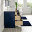 Ensemble de meuble-lavabo double l 96 po x P 22 po x H 34 po Didomenico-539657116-539657115