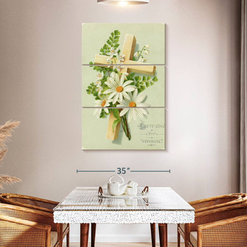 Adella Easter Card Cross, 50" H x 32" W