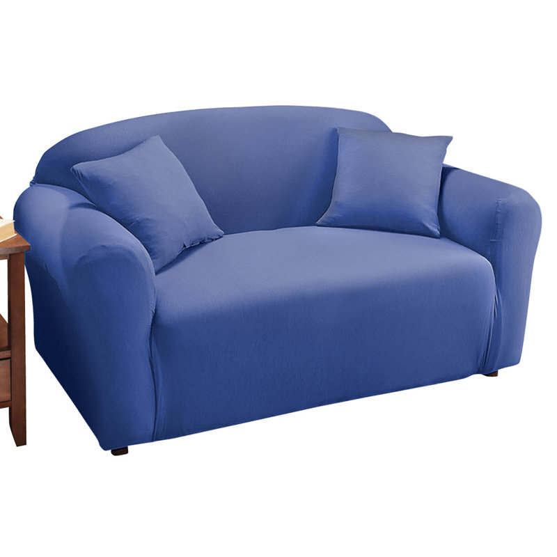 Housse pour causeuse à coussin en T, bleu