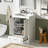 24'' Bathroom Vanity With Ceramic Sink Combo, Modern Freestanding Storage Cabinet  With Silver Handles,  Soft Closing Doors-1371220525