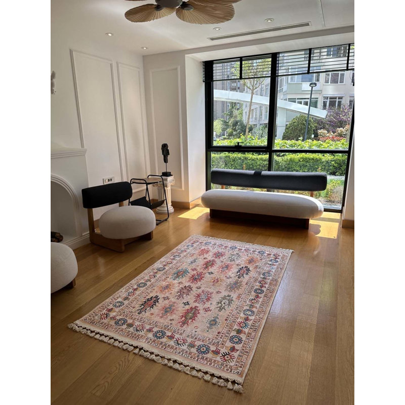 Tapis Nashayla avec envers antidérapant, Rectangle 3 pi 11 po x 4 pi 11 po
