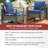 Ancolonia Outdoor 6" Thick Cushion Set - Seat/Back Cushions For Swivel Gliders And Armchairs (Set Of 3)-147992187-147992191