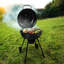 Barbecue au charbon avec couvercle 22 po, grande surface de cuisson, noir