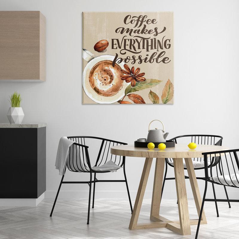 Toile rustique «Makes possible» par Kim Allen, H 36 po x l 36 po
