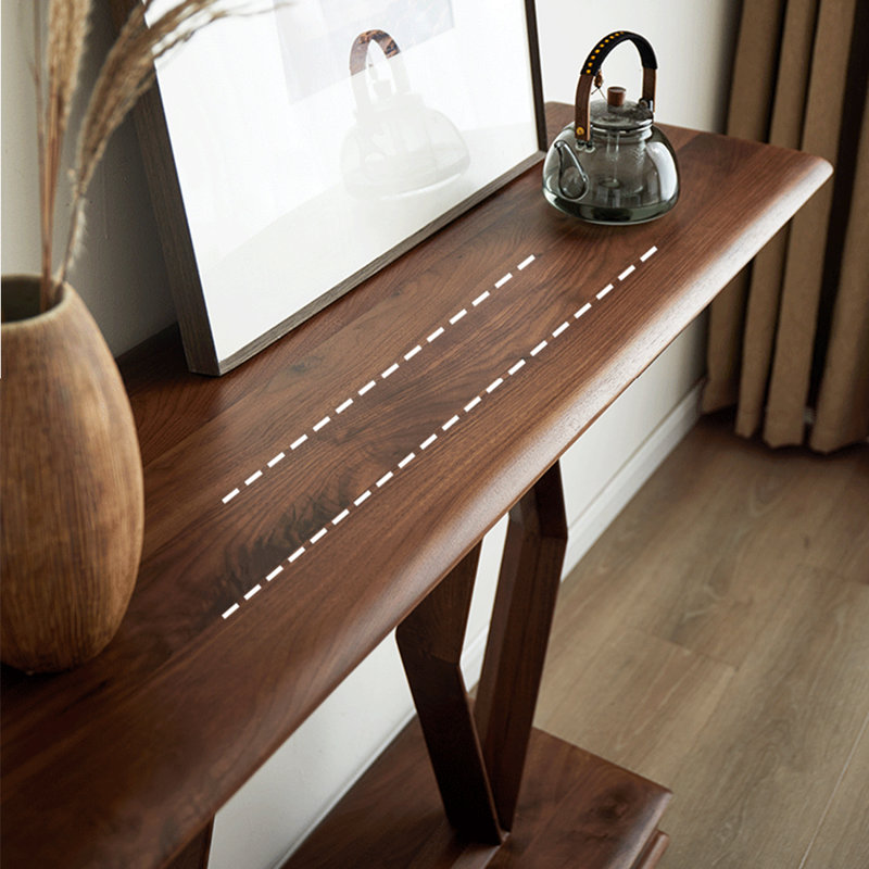 Nordic style diamond-shaped console table, 35.43" H x 58.27" W x 15.75" D