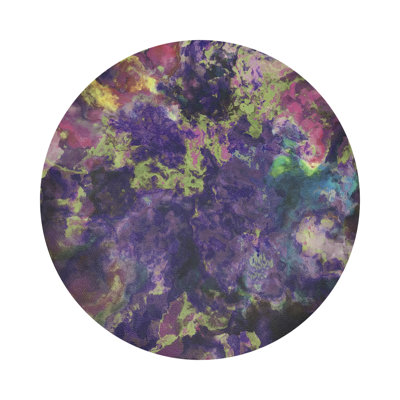 Impressionism Vegan Leather Round Pebble Placemat