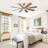Trosclair 60'' 8- Blade Reversible DC Ceiling Fan with LED Lights and Remote Control