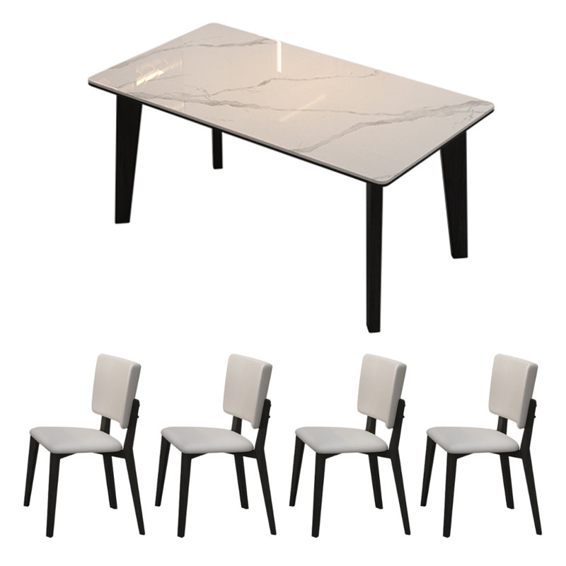 Ensemble de table de salle à manger Modern, H 29,52 po x L 55,11 po x l 31,49 po