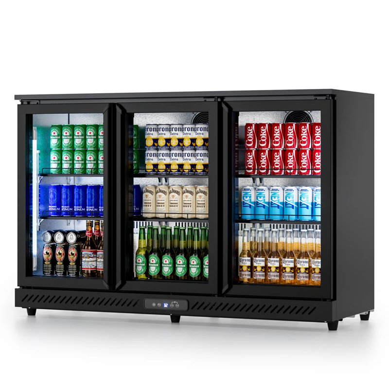 Cotlin 53"w 336 Cans Back Bar Beverage Refrigerator With 3 Glass Door ,12.5 Cu.ft Commercial Beer Fridge