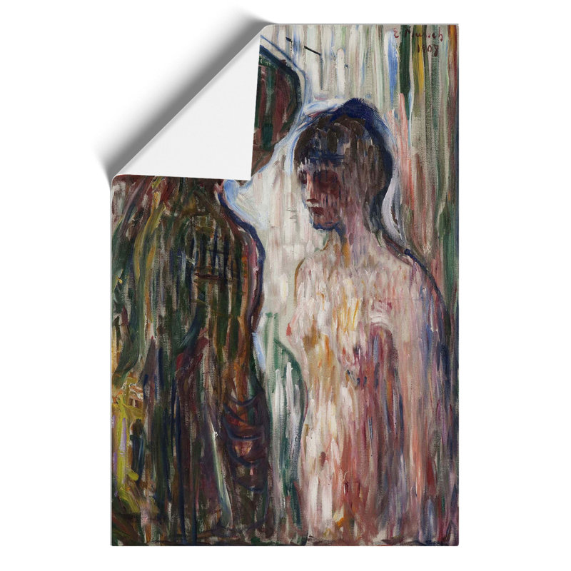 Nude Man and Woman by Edvard Munch - Frameless Print, 30cm H x 21cm W x 0.1cm D