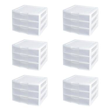 Sterilite 28308002 Home 3 Drawer Wheeled Plastic Storage Container &  Reviews