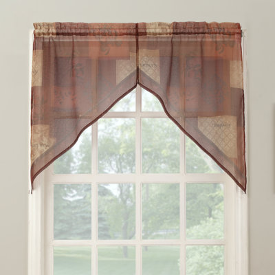 Bigelow Rod Pocket Kitchen Curtain Swag Pair