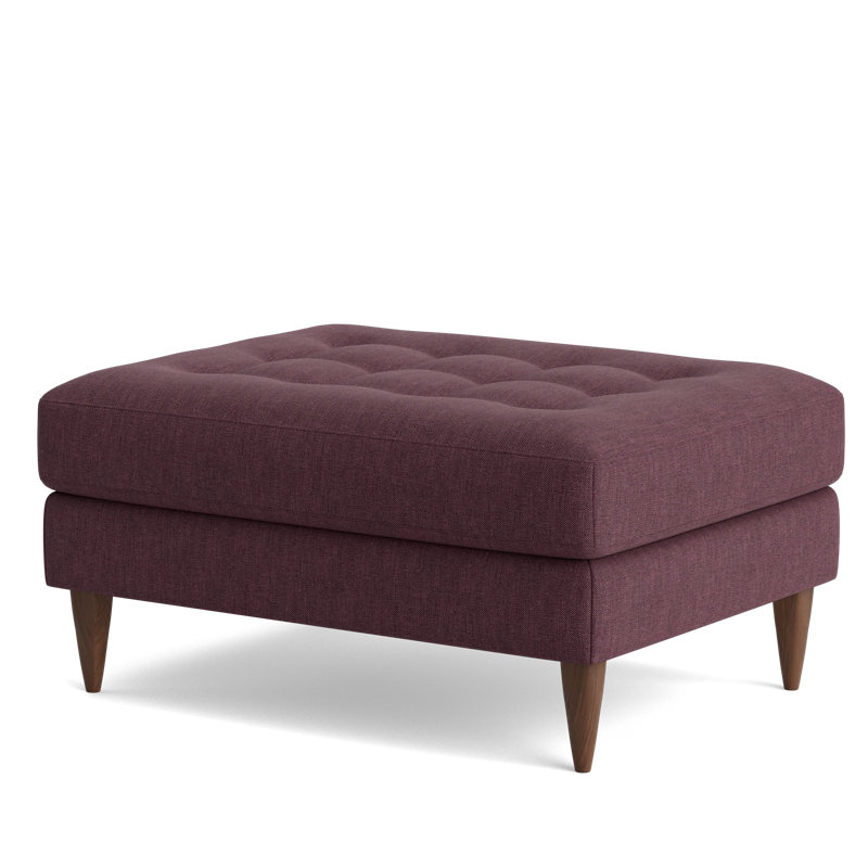 MCM Ottoman, Performance Weave - Aubergine