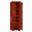 Armoire de rangement 72 po, armoire de rangement 8 portes, coin 4 niveaux 72 po avec portes hautes, coin et tablettes
