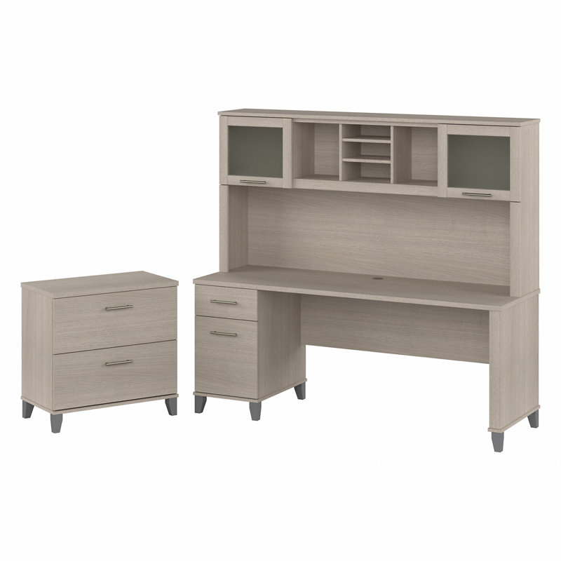 Ozro 71'' Desk, Sand Oak