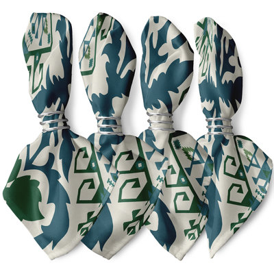 Gerome Polyester Ikat Square Napkin