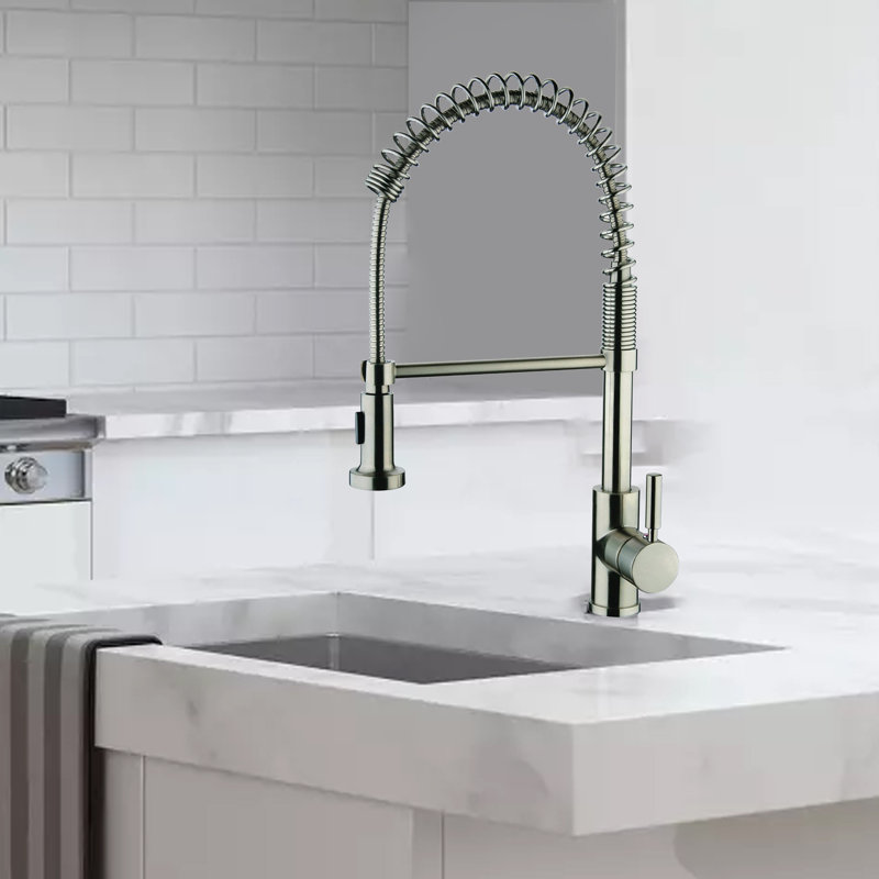 AA Warehousing Kitchen Faucet, Brushed Nickel